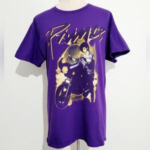 PRINCE Purple Rain Officially Approved T-shirt 100% Cotton Unisex Size Medium
